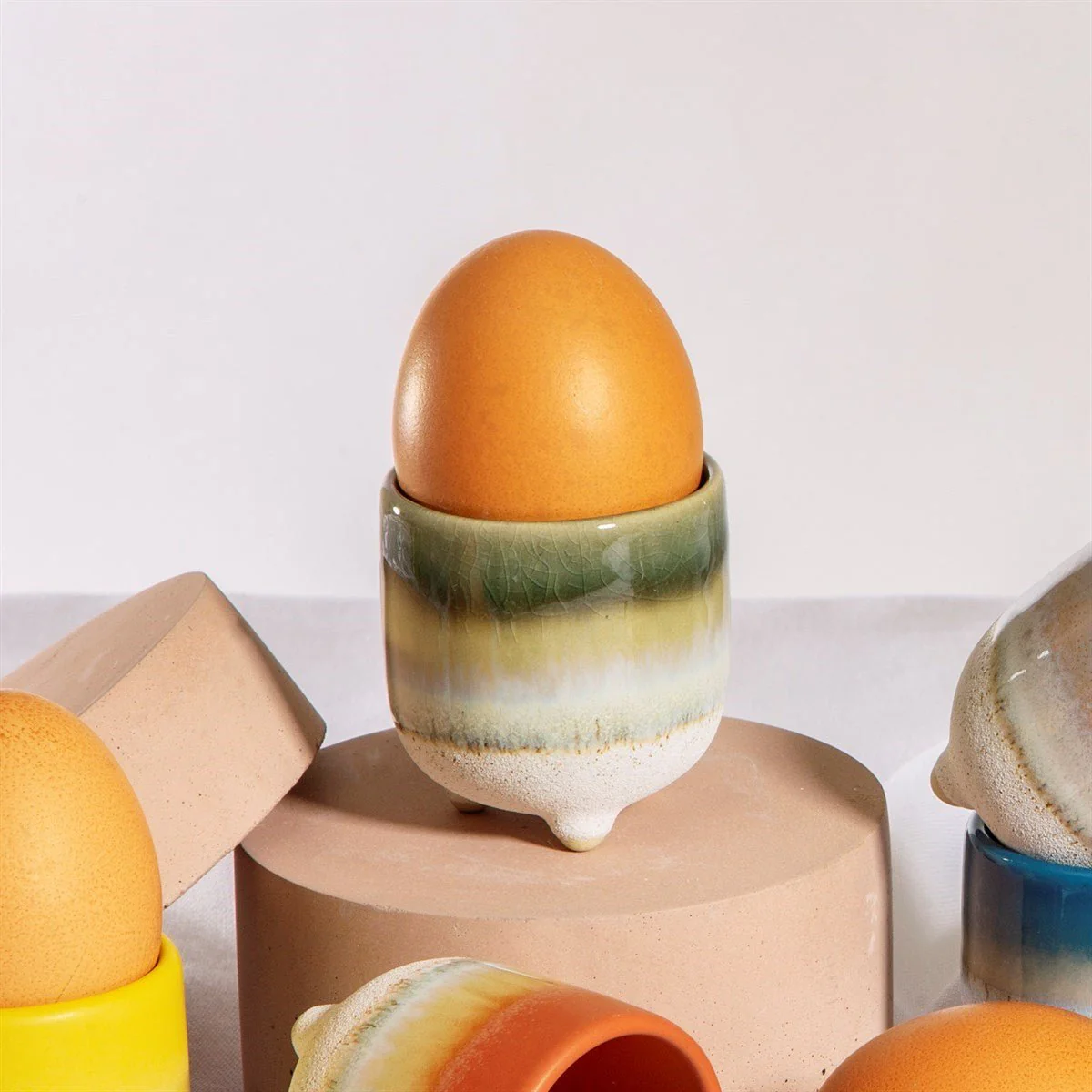 Mojave Glaze Green Egg Cup - Image 3