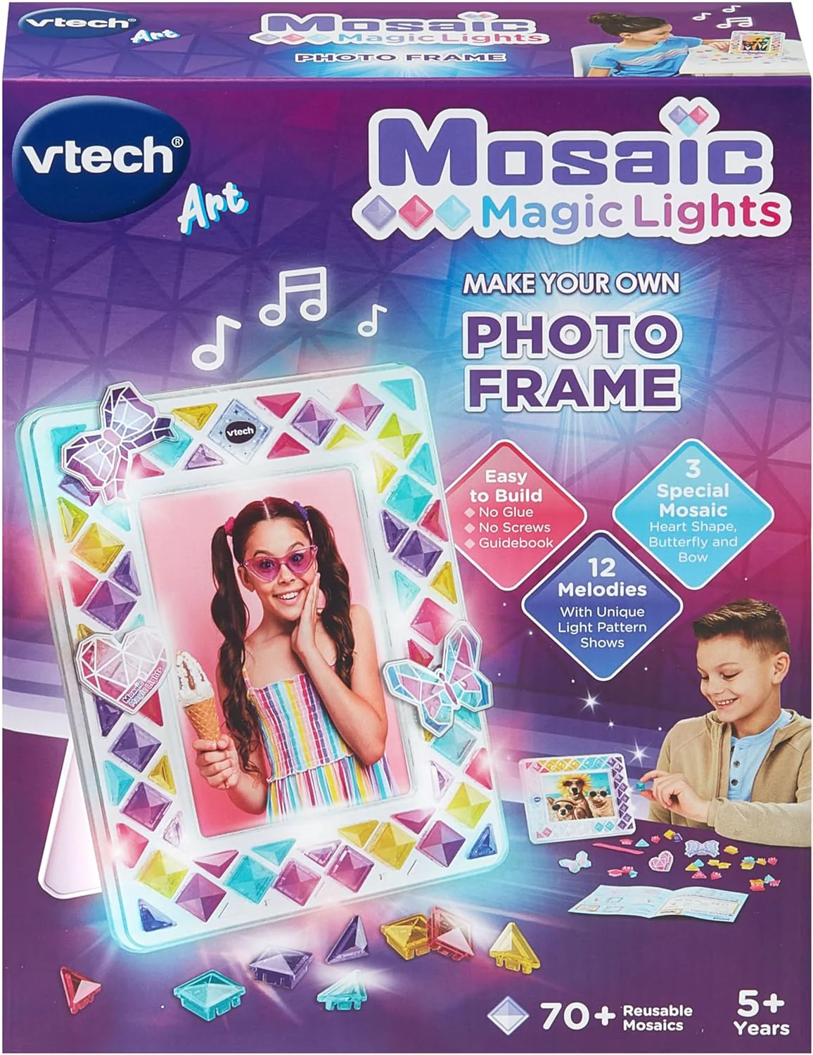 Mosaic Magic Lights Photo Frame