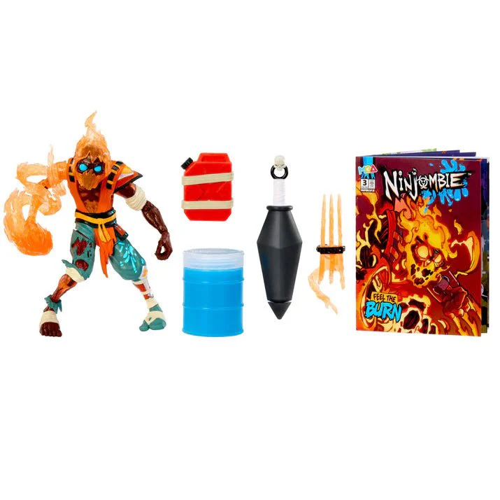 Ninjombie Action Figure - Scorchstrike - Image 3