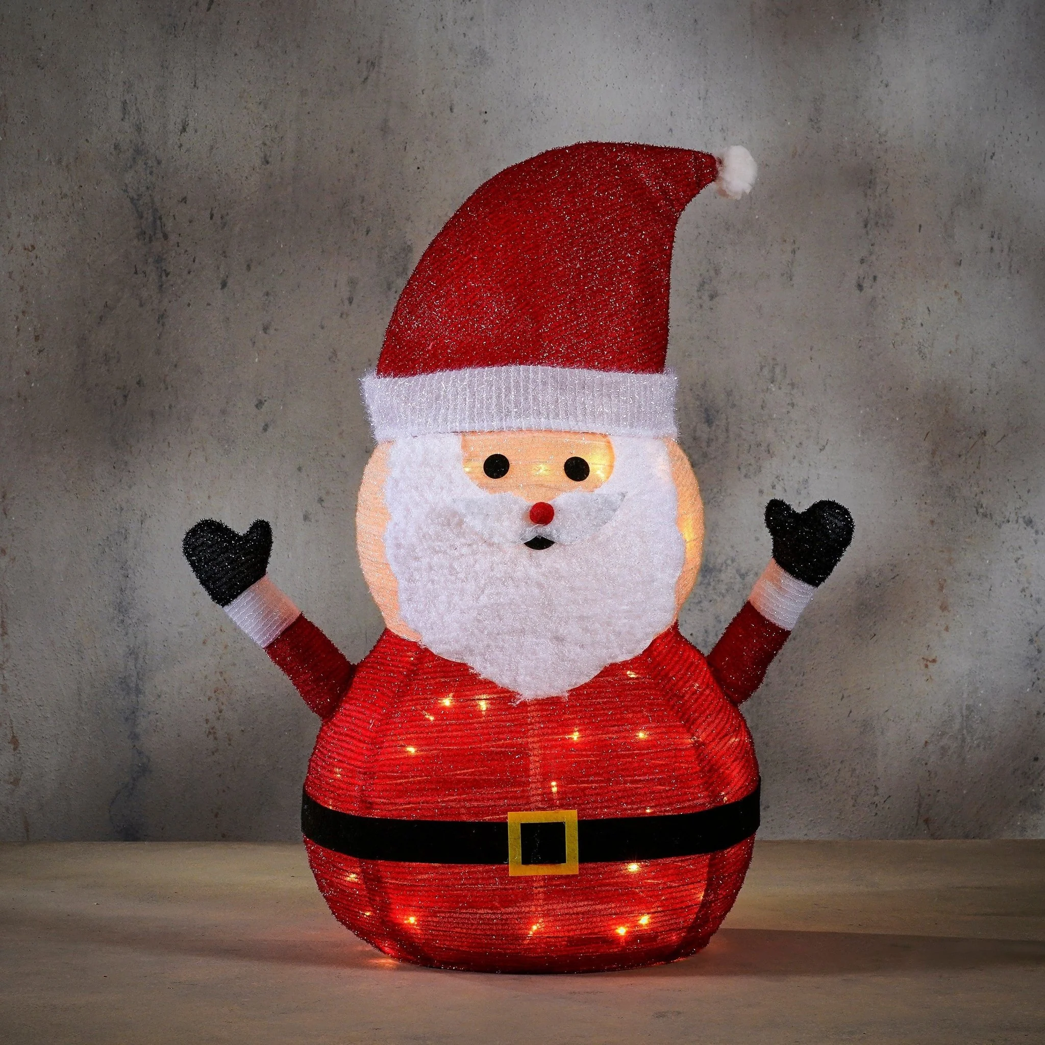 Outdoor Santa Claus 60 Led Warm Light Ip44 With Timer