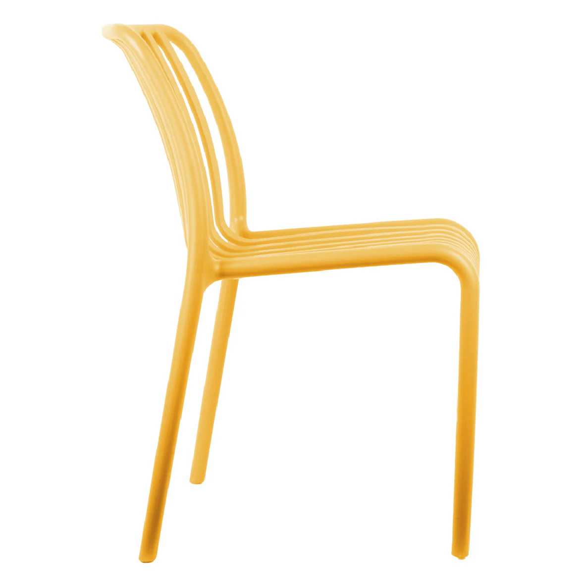 Outdoor Stackable Dining Chair Glee Bright Yellow - Image 2