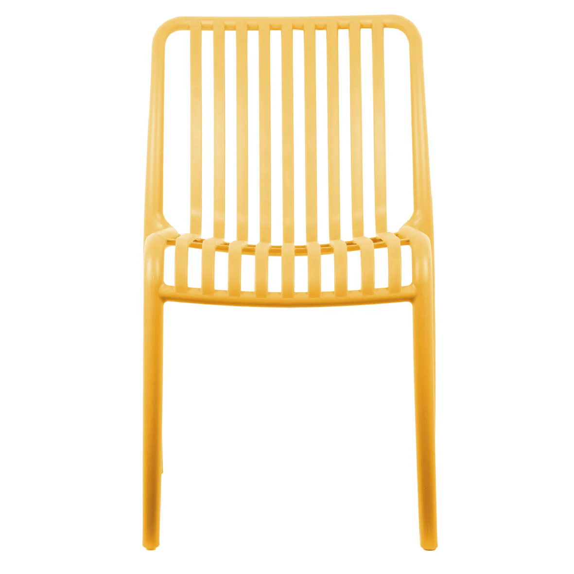 Outdoor Stackable Dining Chair Glee Bright Yellow - Image 3