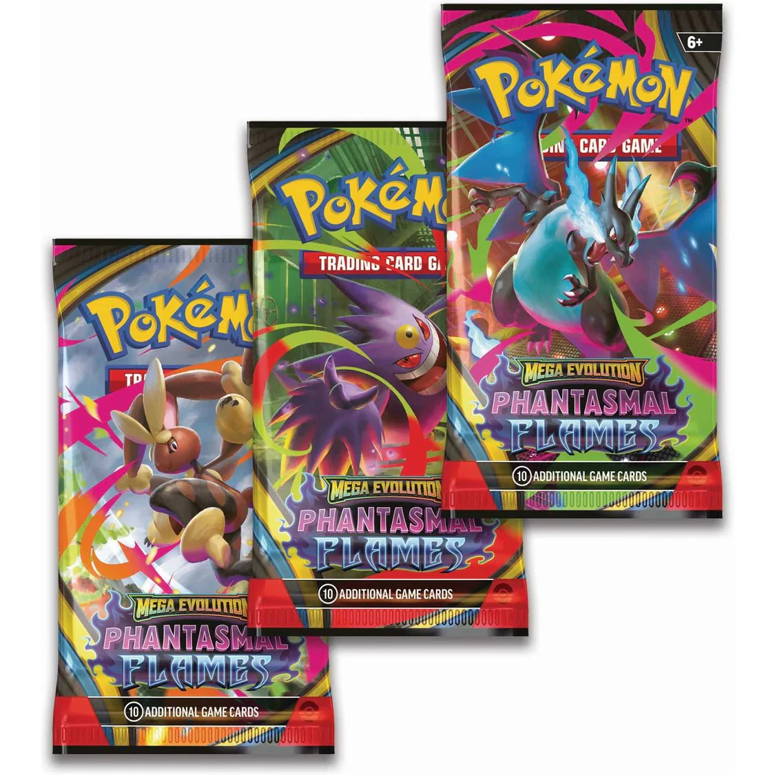 Pokémon TCG: Mega Evolution Phantasmal Flames - 3 Pack - Image 2