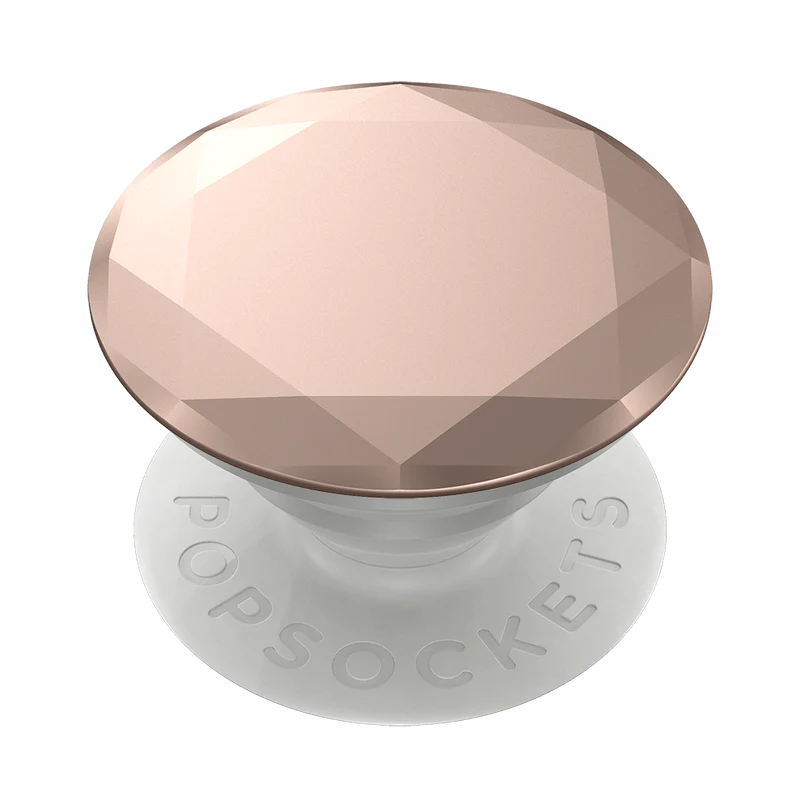PopGrip Rose Gold Metallic Diamond Premium Popsocket