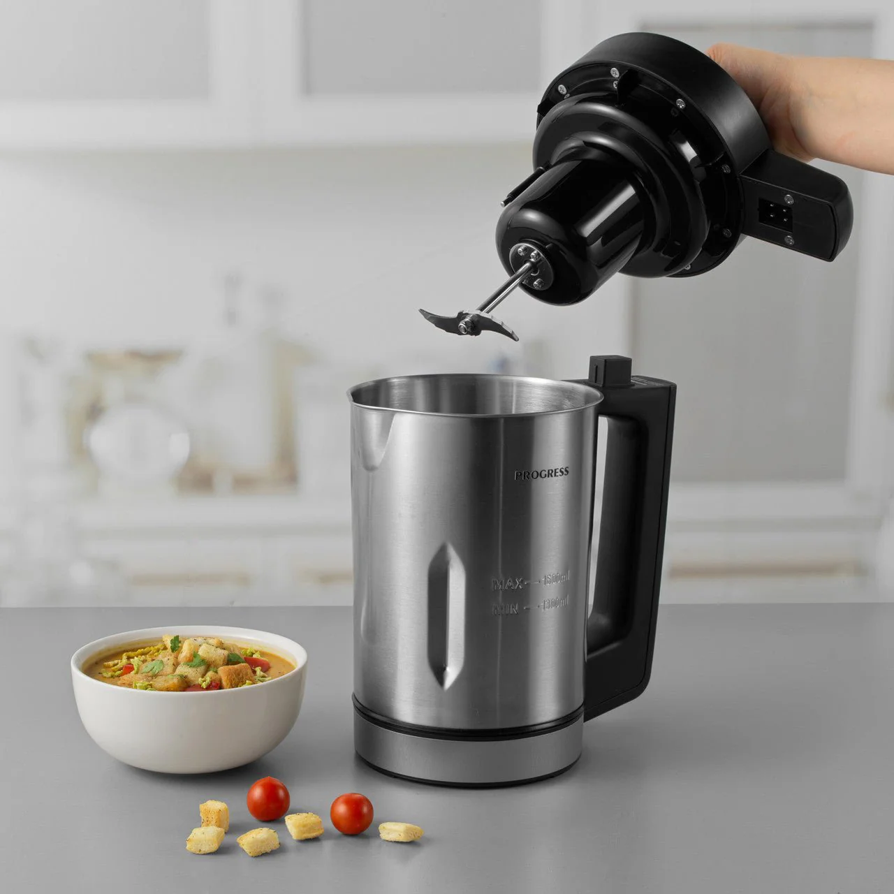 Progress 1.6L Soup Maker Stainless Steel 900W - Image 6