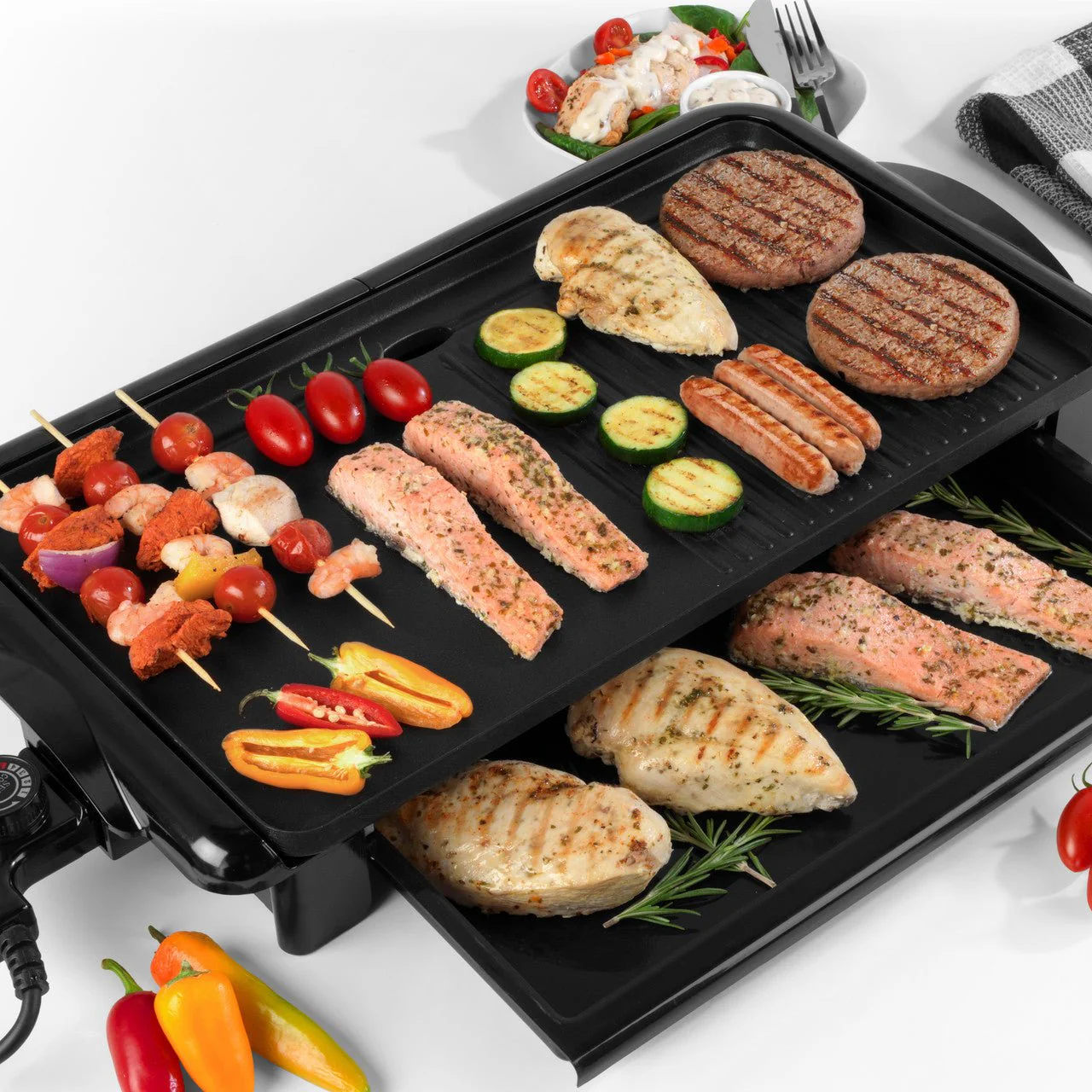Progress Family Health Grill with Non-Stick Plates 2000W - Image 5