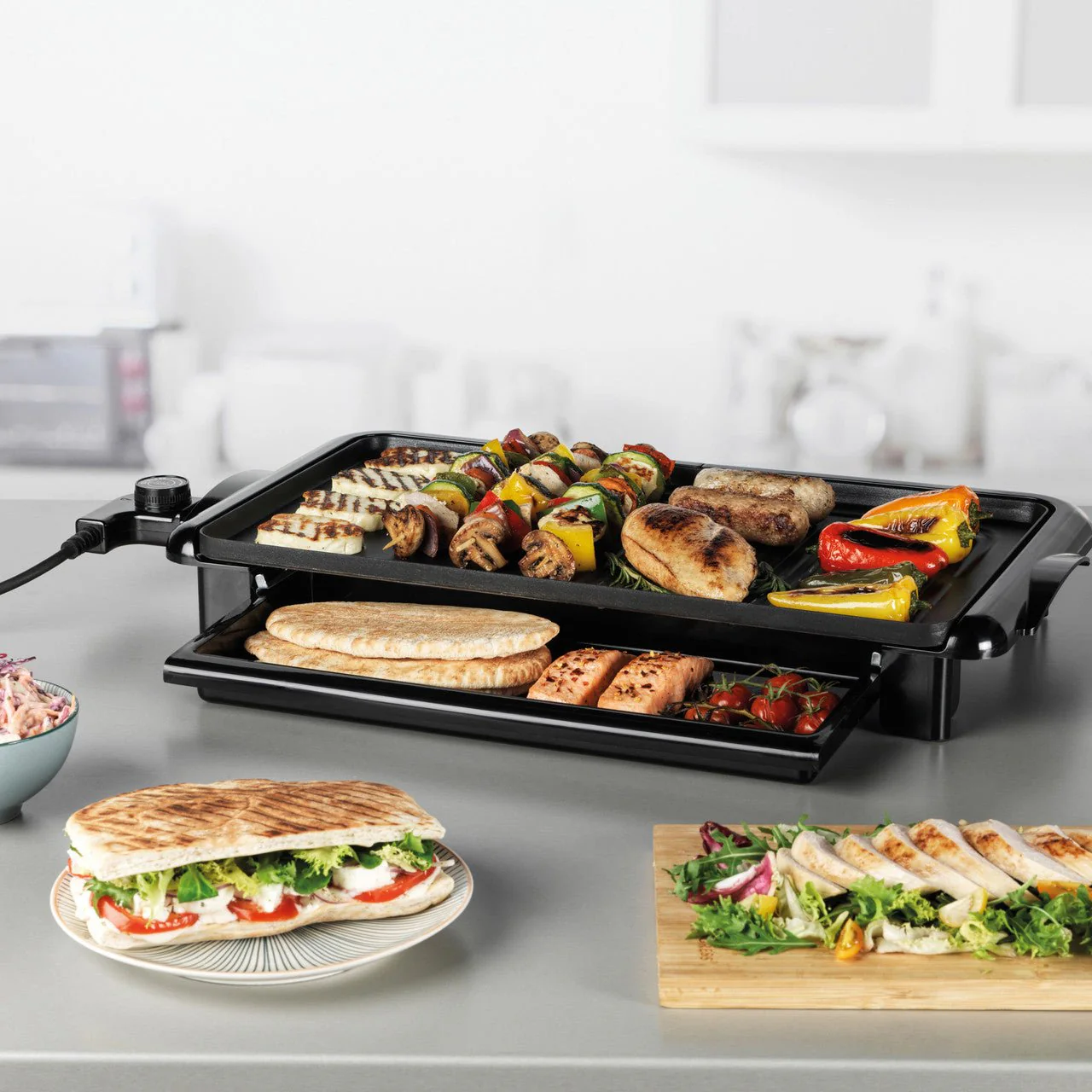 Progress Family Health Grill with Non-Stick Plates 2000W - Image 8