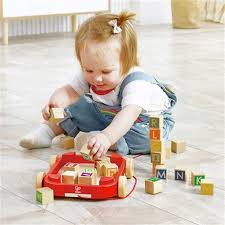 Pull-Along Cart With Stacking Blocks - Image 3