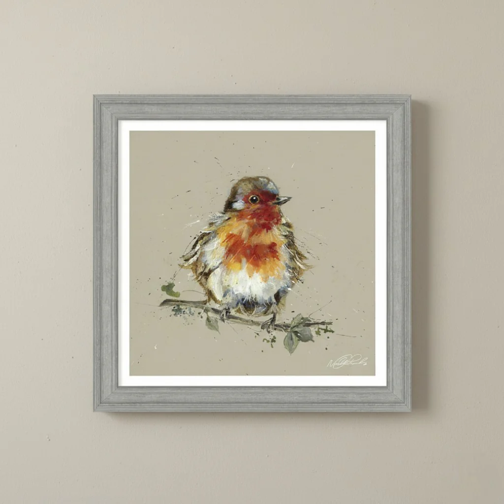Red Red Robin HF Framed Picture - CR116 - Image 2