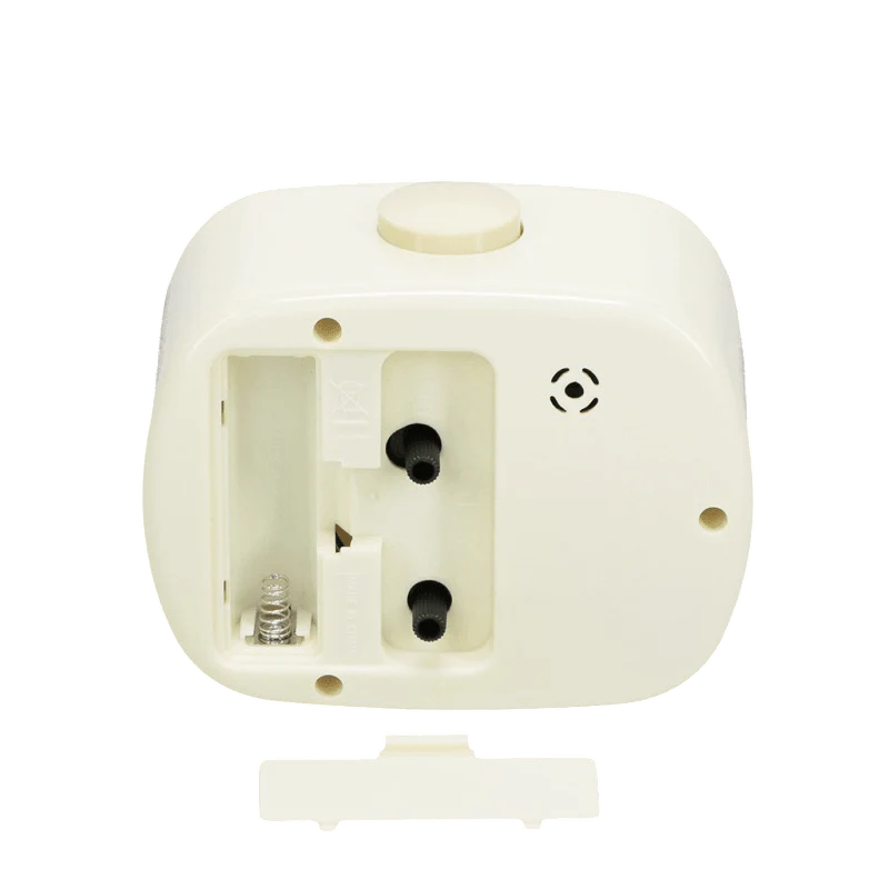 Retro Alarm Clock – Ivory White - Image 4