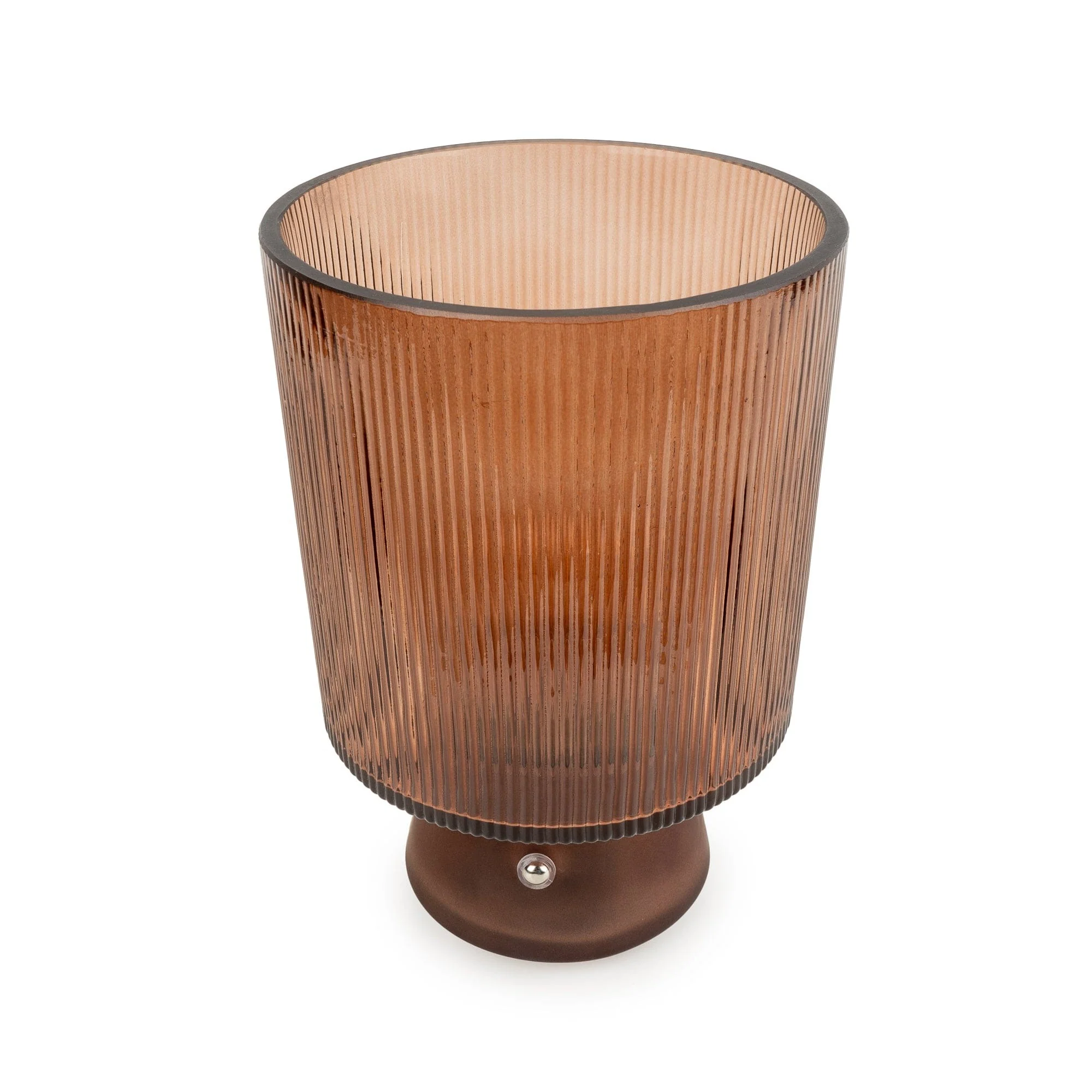Ridged LED Touch Lamp - Amber - Image 2