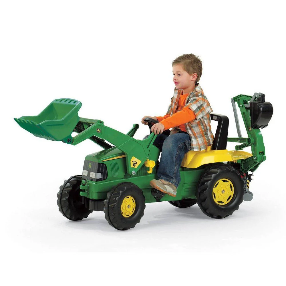 Rolly John Deere Tractor With Loader And Backhoe