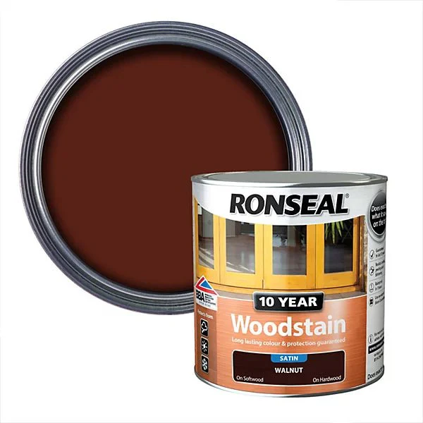 Ronseal 10 Year Woodstain - Walnut 2.5L