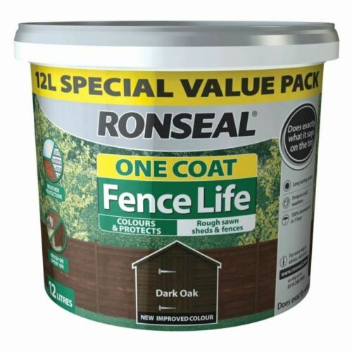 Ronseal One Coat Fence Life - 12 Litre Red Cedar - Image 2