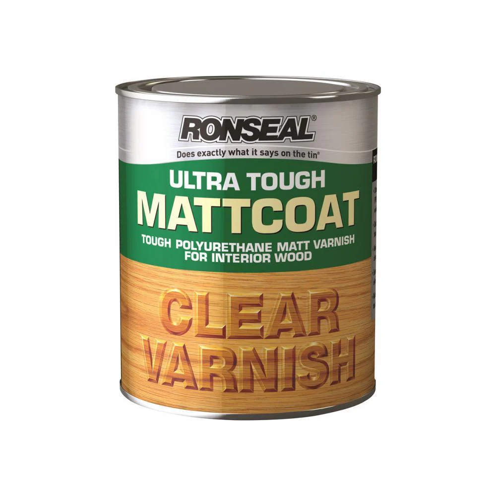 Ronseal Ultra Tough Varnish Matt - 750ml Clear
