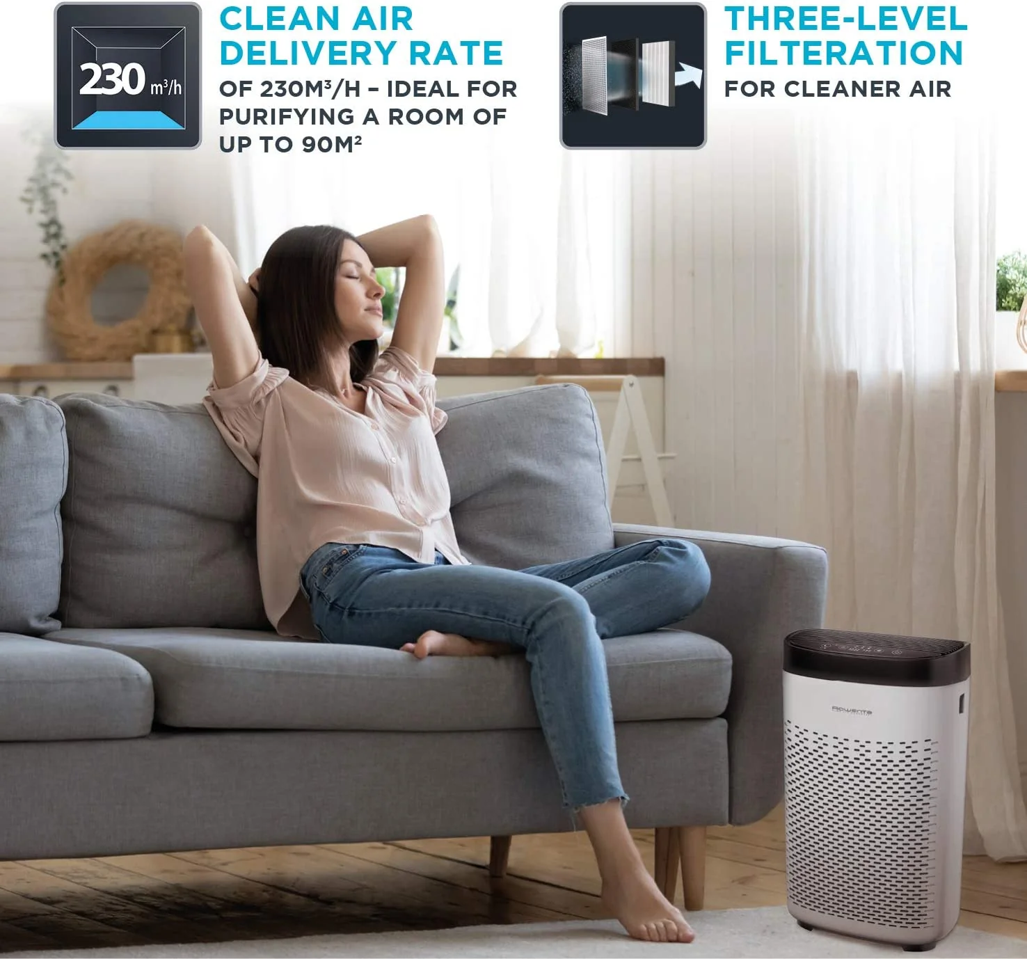 Rowenta Pure Air Essential Air Purifier | PU2530 - Image 4