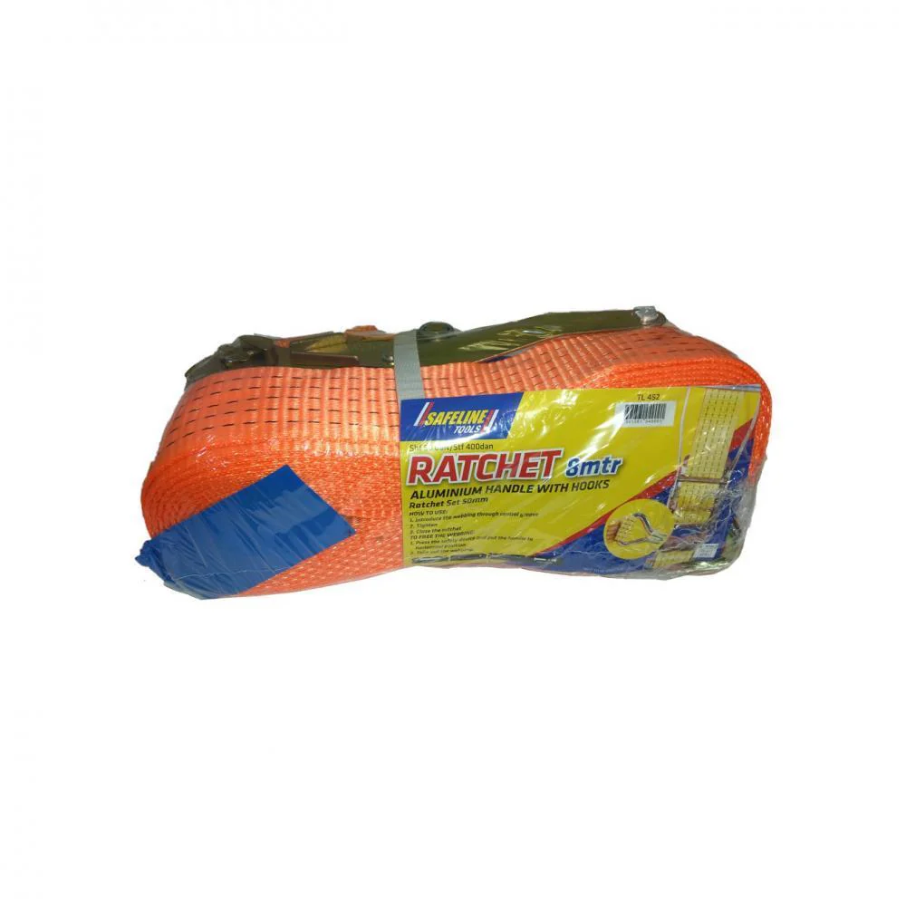 Safeline 5 Tonne Ratchet Strap - 8m - Image 2