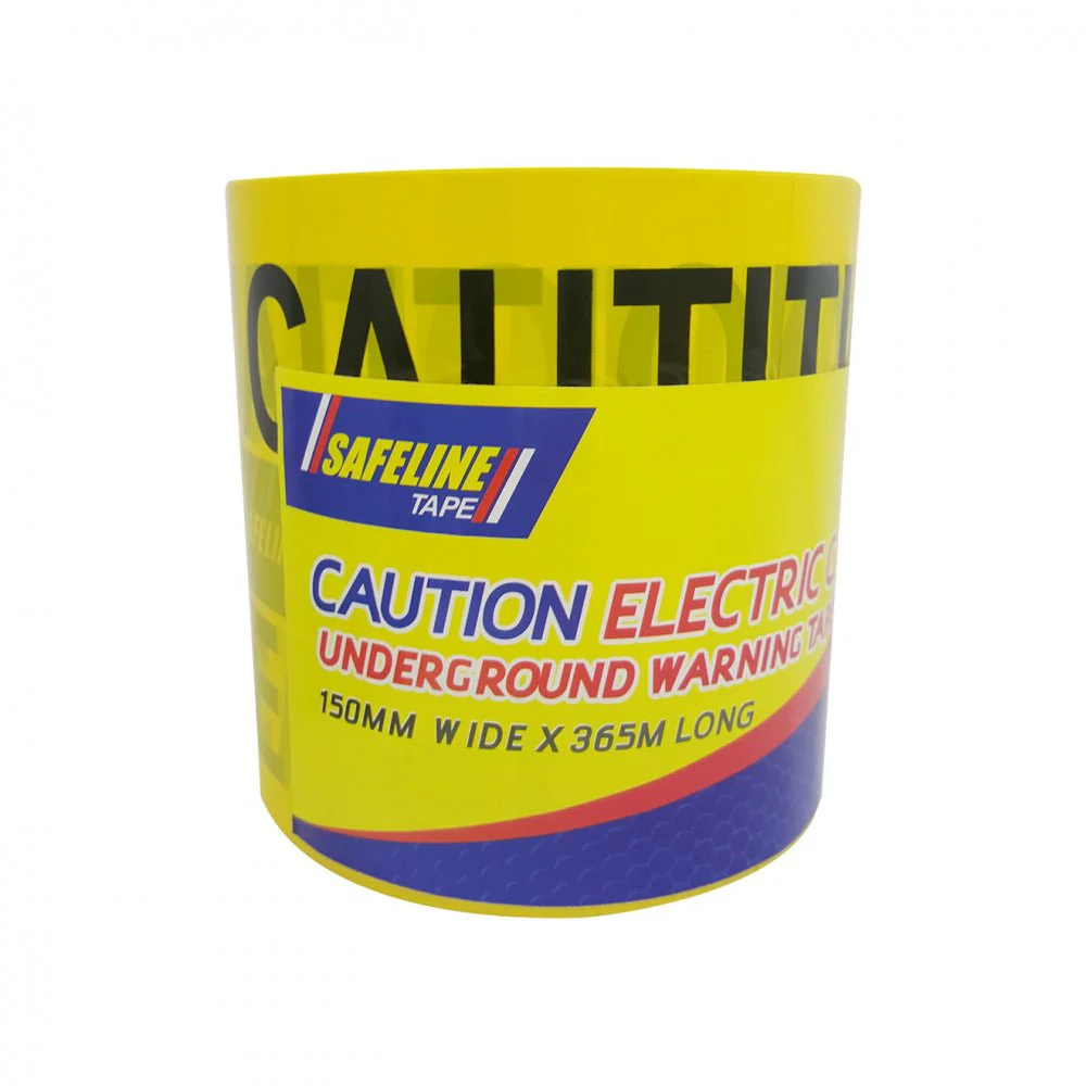Safeline Caution Electric Cable Below Warning Tape - 15