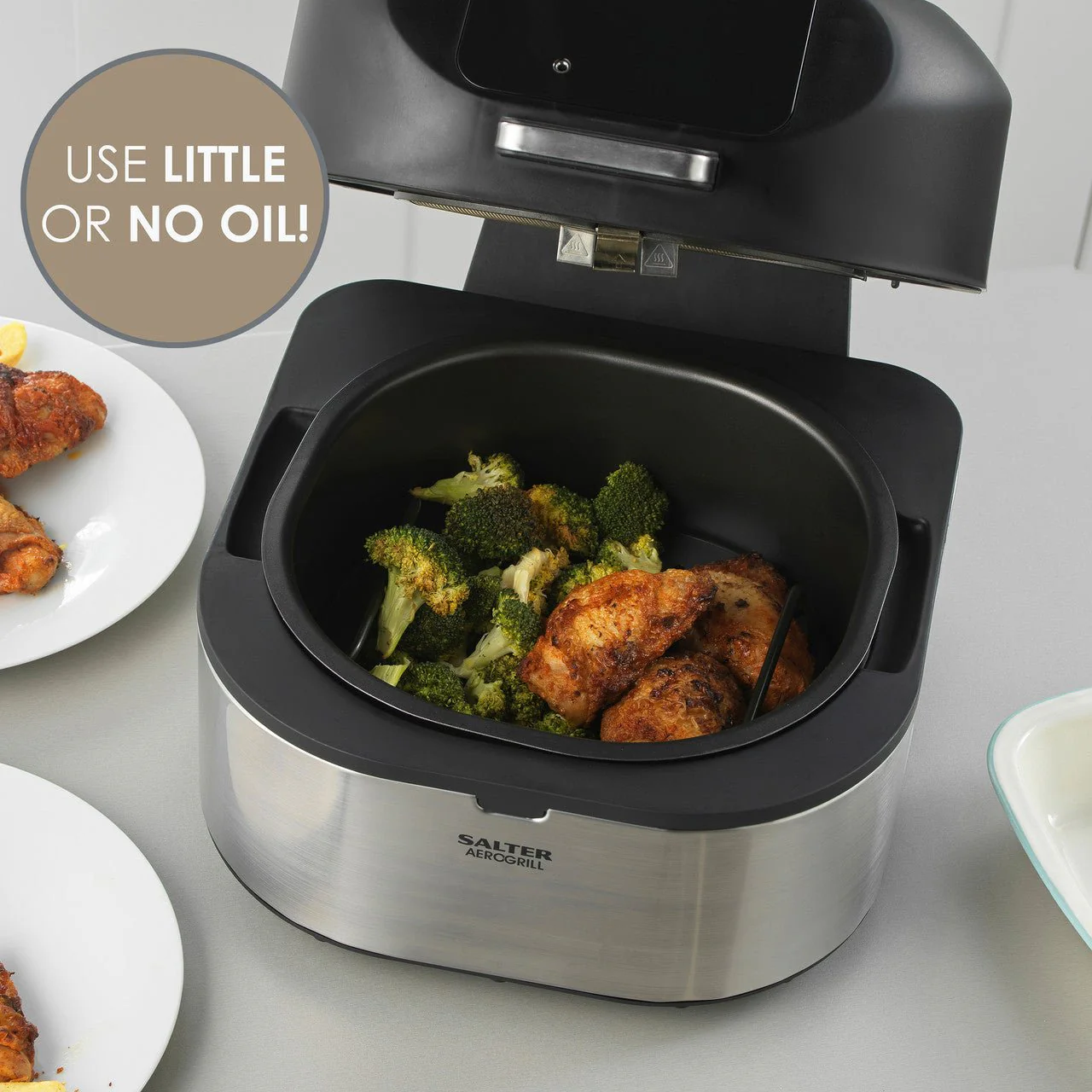 Salter AeroGrill Air Fryer and Grill 5 In 1 Tabletop Multicooker - Image 3