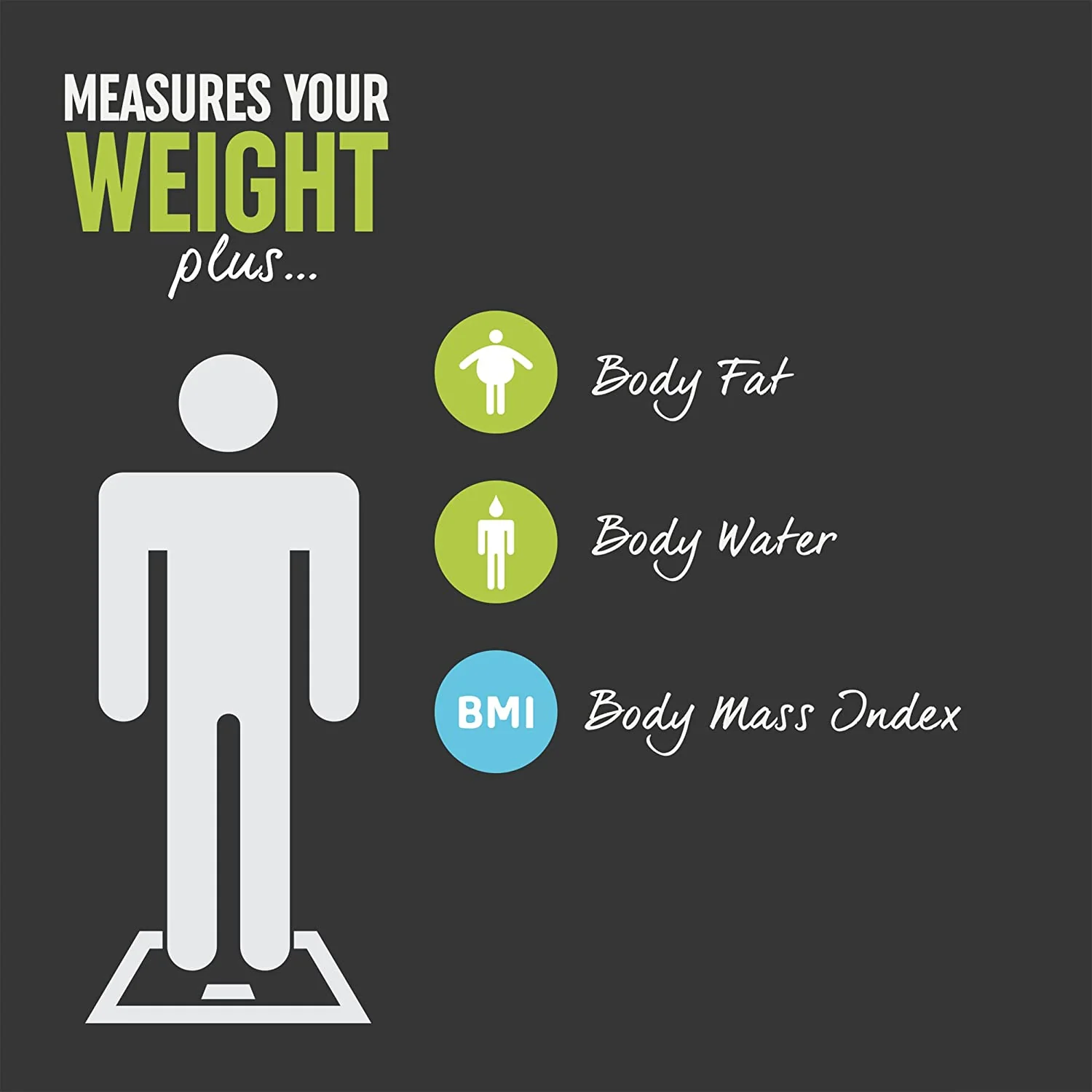 Salter Grey Glitter Analyser Bathroom Scale - Image 4