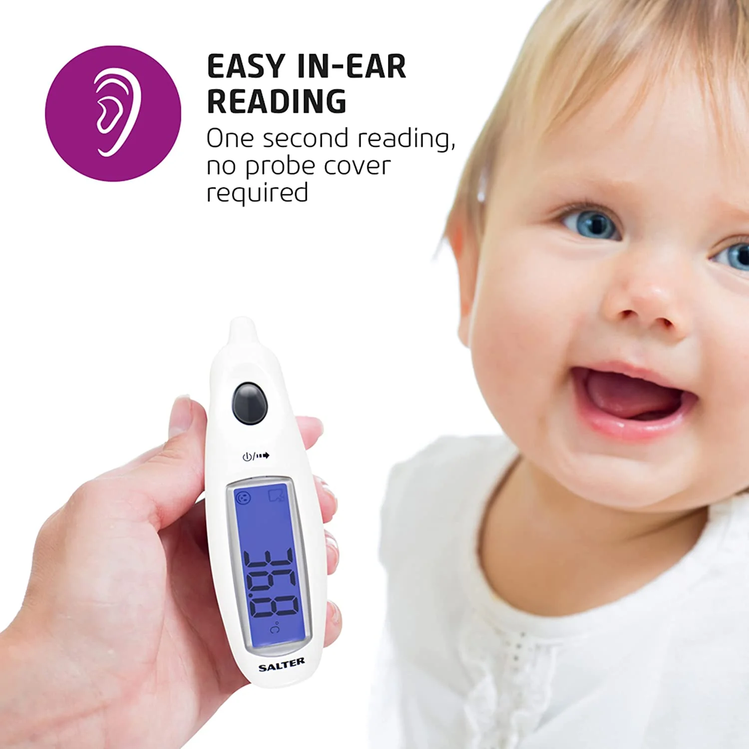 Salter Jumbo Display Ear Thermometer - Image 3