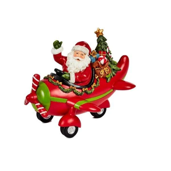 Santa Airways – Hand-Painted Christmas Ornament (20cm) - Image 2