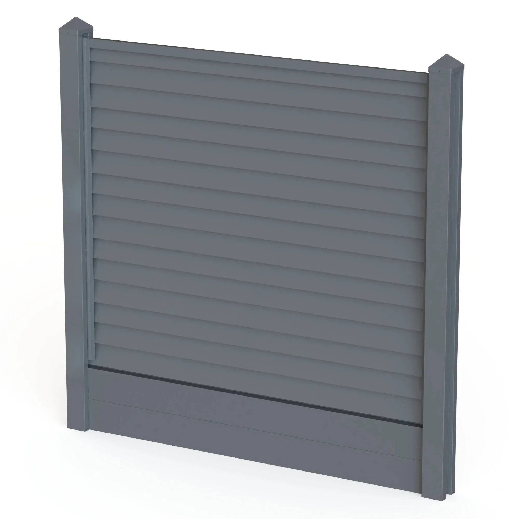 Satus Fence Standard Bullet Nose Fence Panel Pack 1800mm Merlin Grey