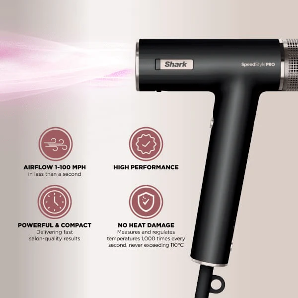 Shark SpeedStyle Pro 5-in-1 High-Velocity Hair Dryer System HD752UK - Image 9