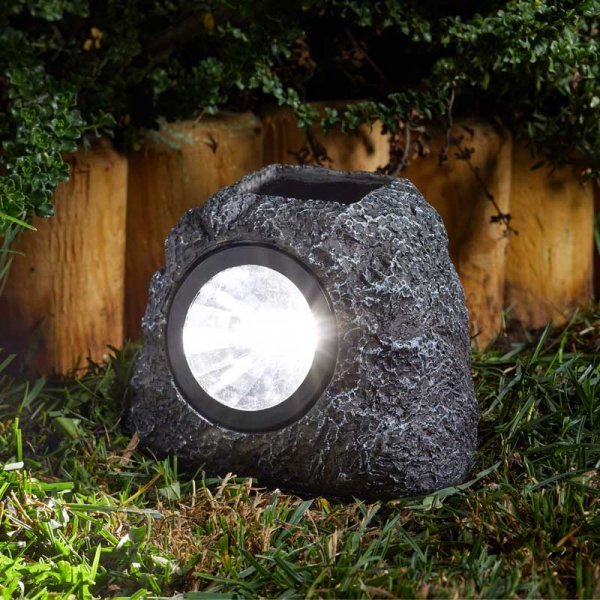 Single Rock Solar Spotlight - Brightness: 3 Lumen