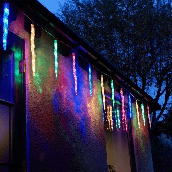 Smart Icicle Lights Cool/Multi - Set of 10, Low Voltage - Image 2