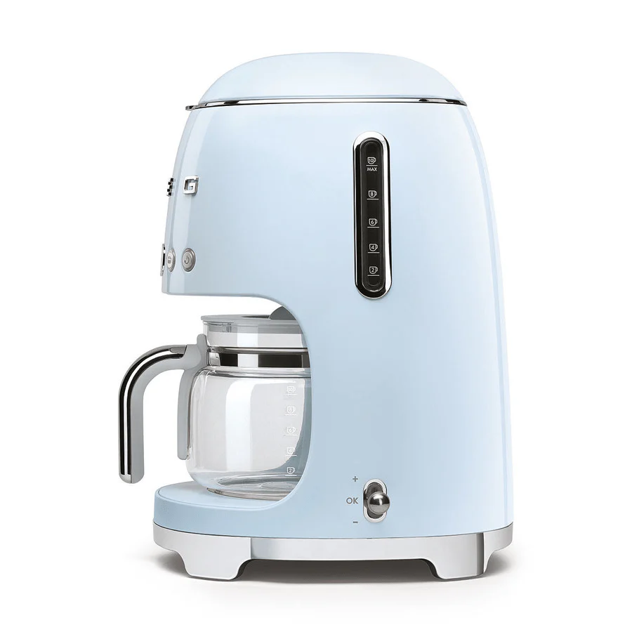 Smeg DCF02PBUK Drip Coffee Machine in Pastel Blue - Image 2