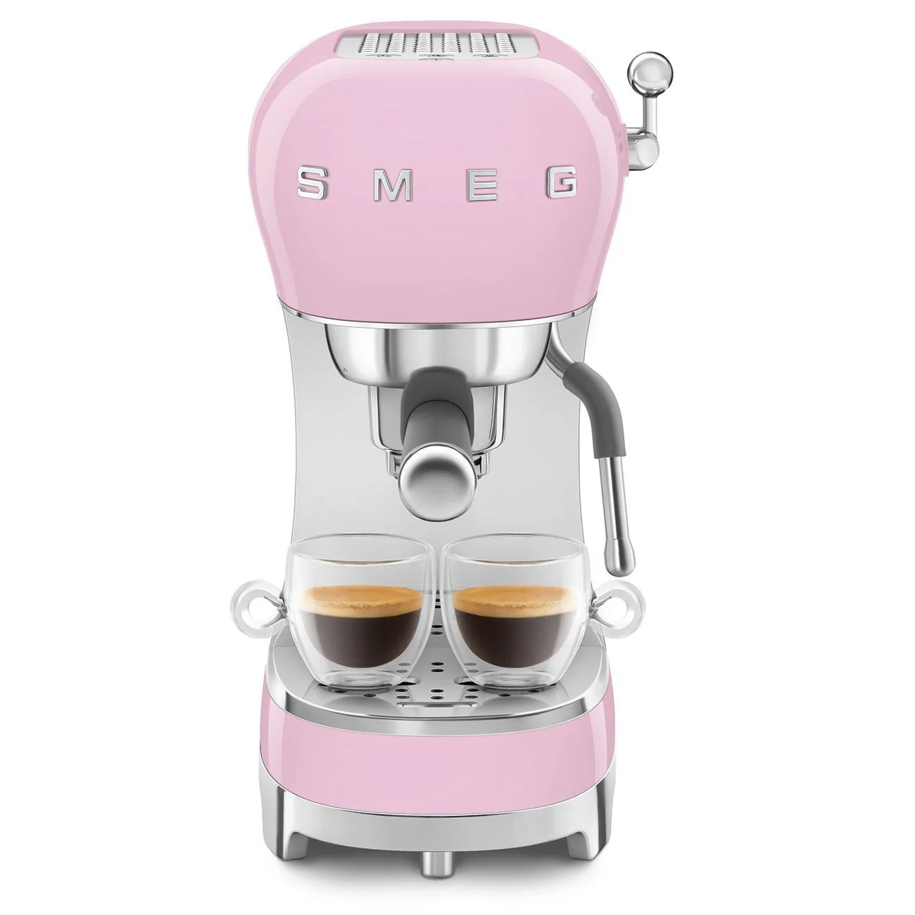 Smeg Espresso Coffee Machine with Pump 50's Style Pink ECF02PKUK - Image 4