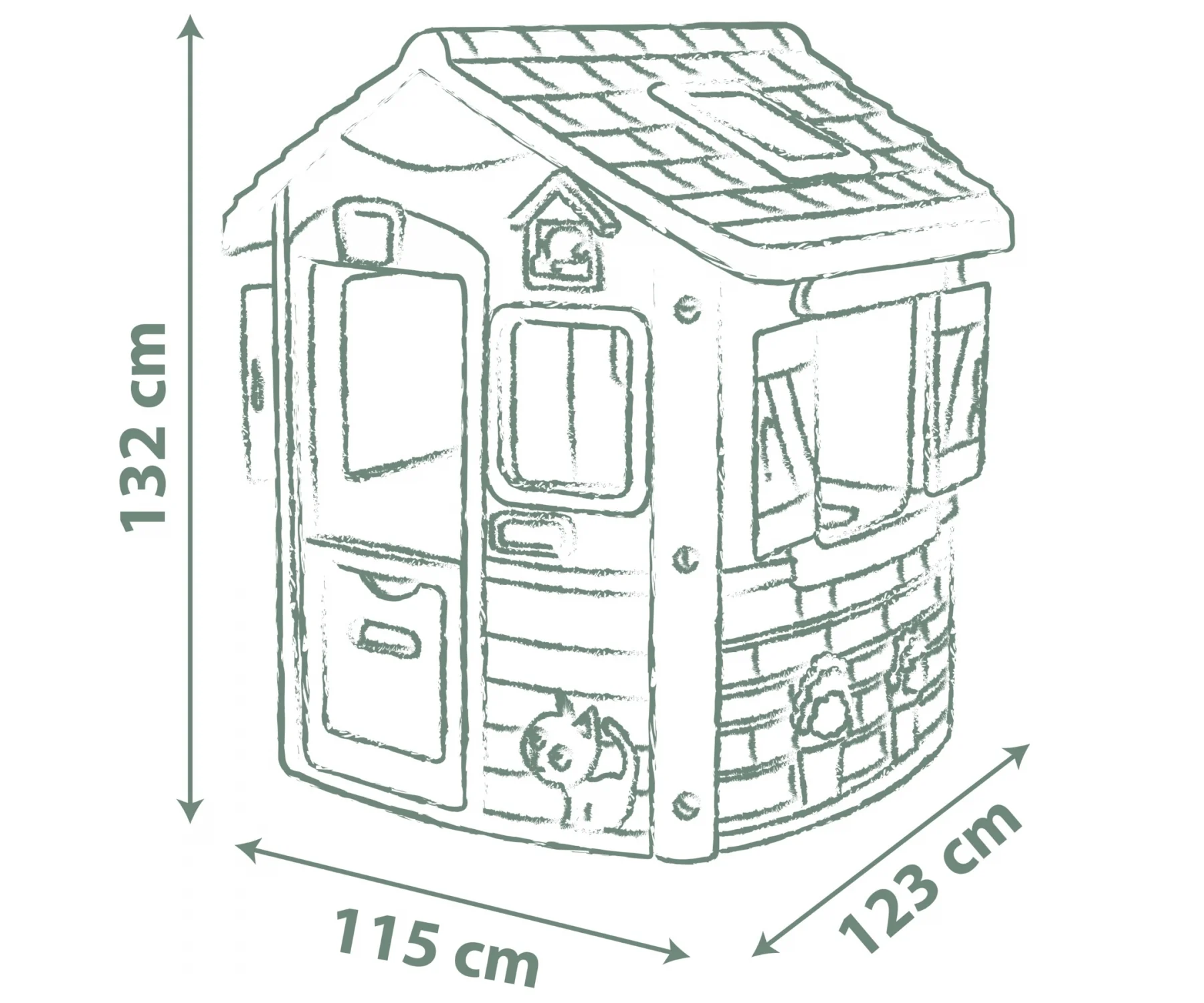 Smoby Life Jura Lodge Playhouse - Image 2