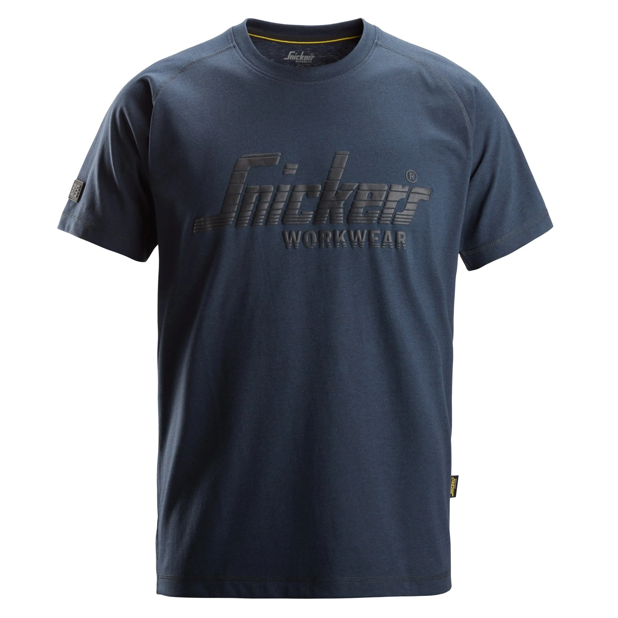 Snickers 2590 Logo T-Shirt- Dark Navy Melange Medium