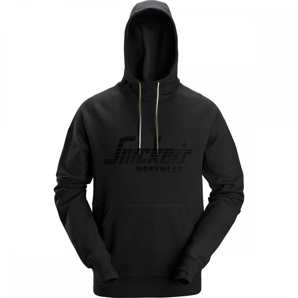 Snickers Logo Hoodie 2894 Black - Size Medium