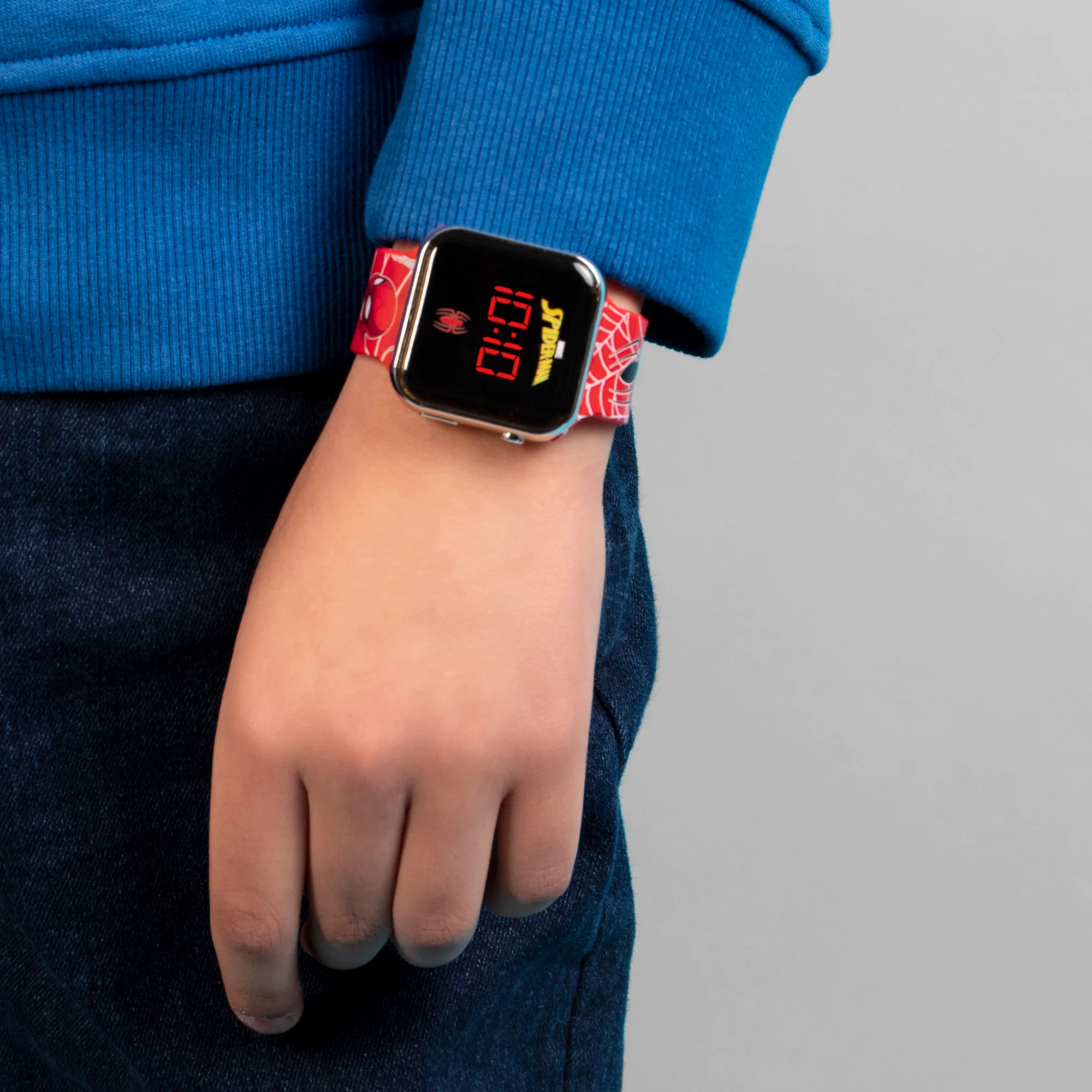 Spiderman Red Strap Led Watch - Image 2