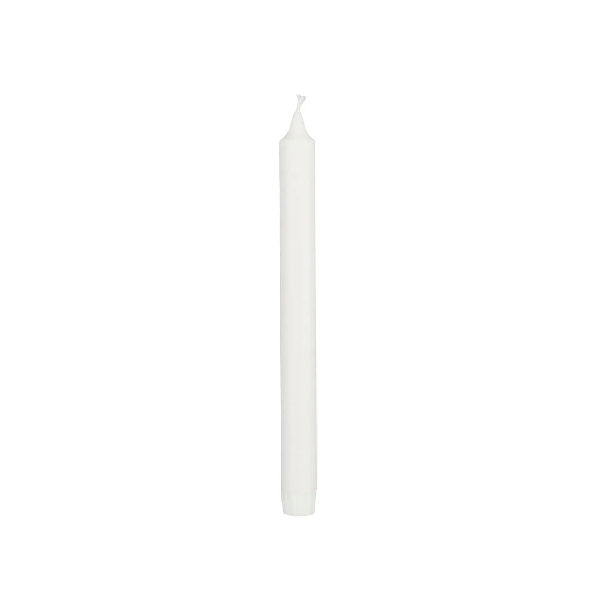 Stearin Single Dinner Candle 25cm White