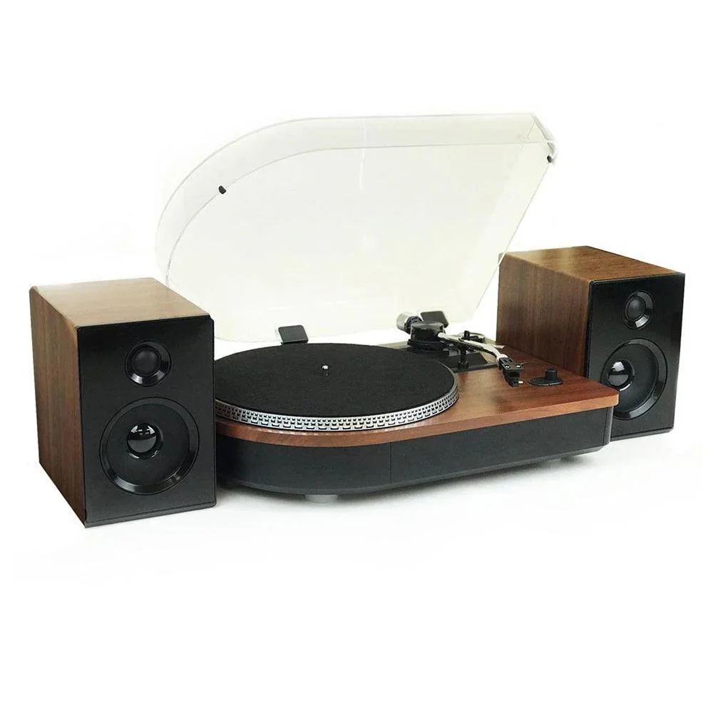 Steepletone Wood Effect Auto Return Turntable