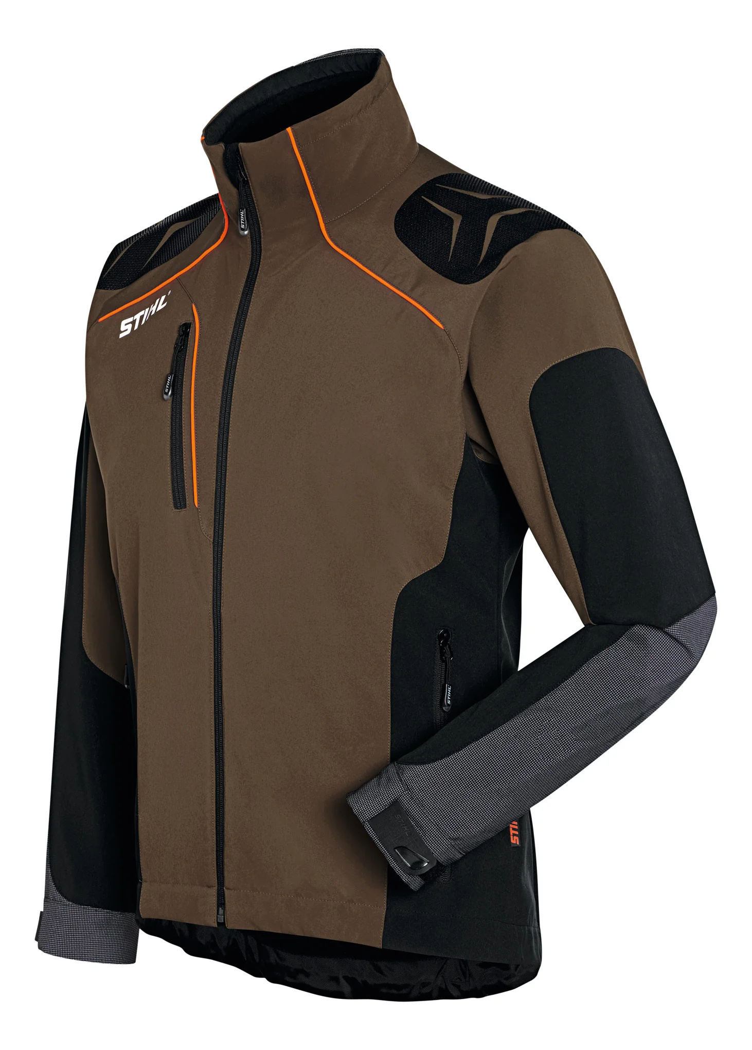 Stihl Advance X-Shell jacket - Peat / Black. Size Small (Chest 36) - 883351103 - Image 2