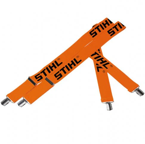 Stihl Orange Braces with Metal Clips 110cm 0000841510