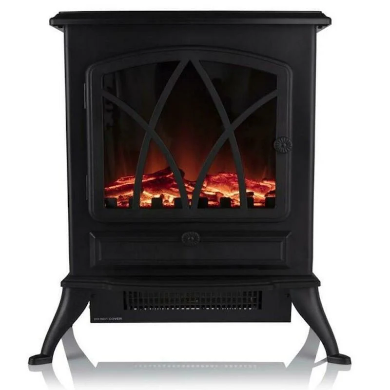 Stirling Portable Electric Fire Stove Heater 2000W - Black