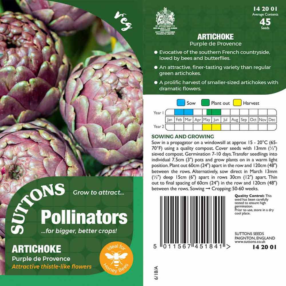 Suttons Artichoke Purple De Provence Pp - Image 2