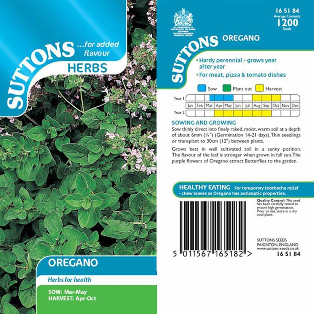 Suttons Herb Oregano 165184 - Image 2