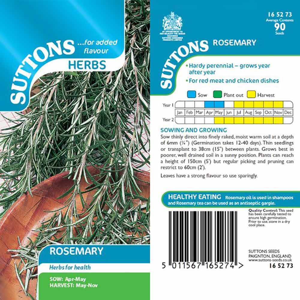Suttons Herb Rosemary 165273 - Image 2