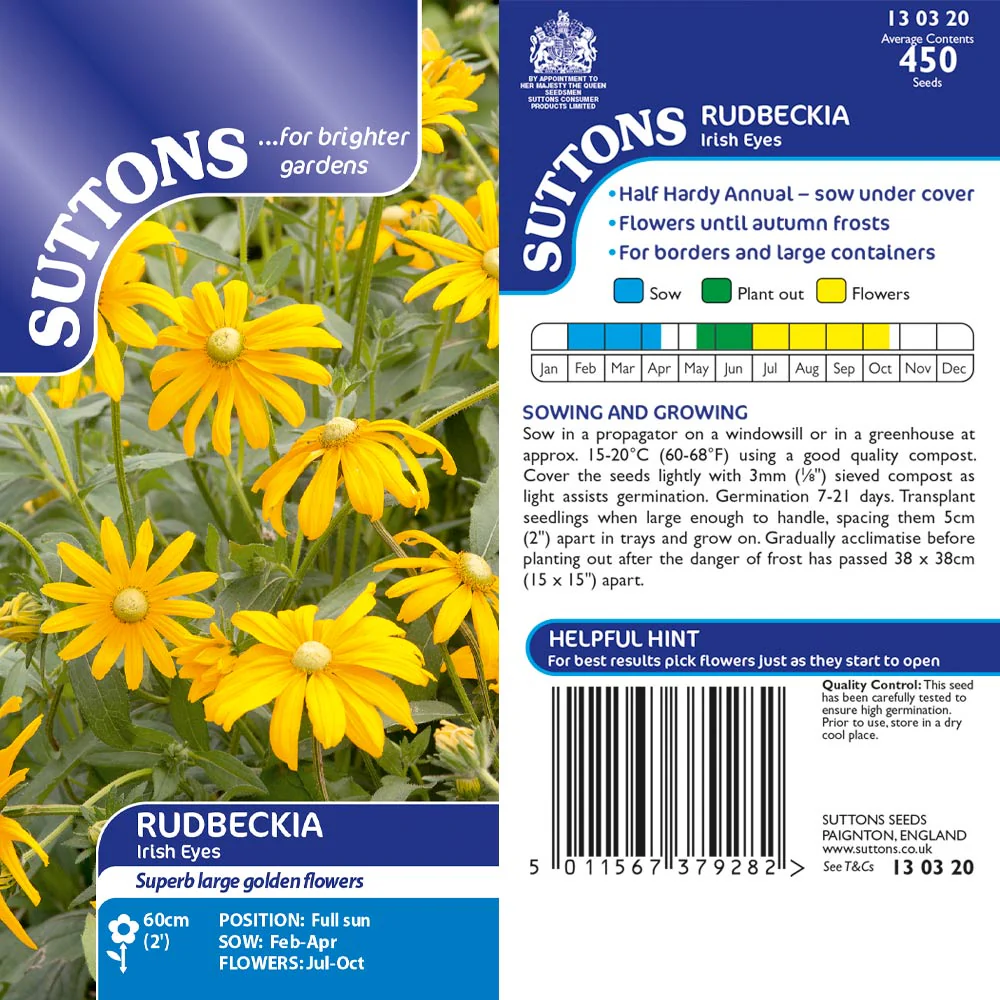 Suttons Rudbeckia Irish Eyes G130320 - Image 2