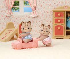 Sylvanians Striped Cat Twins - Image 2