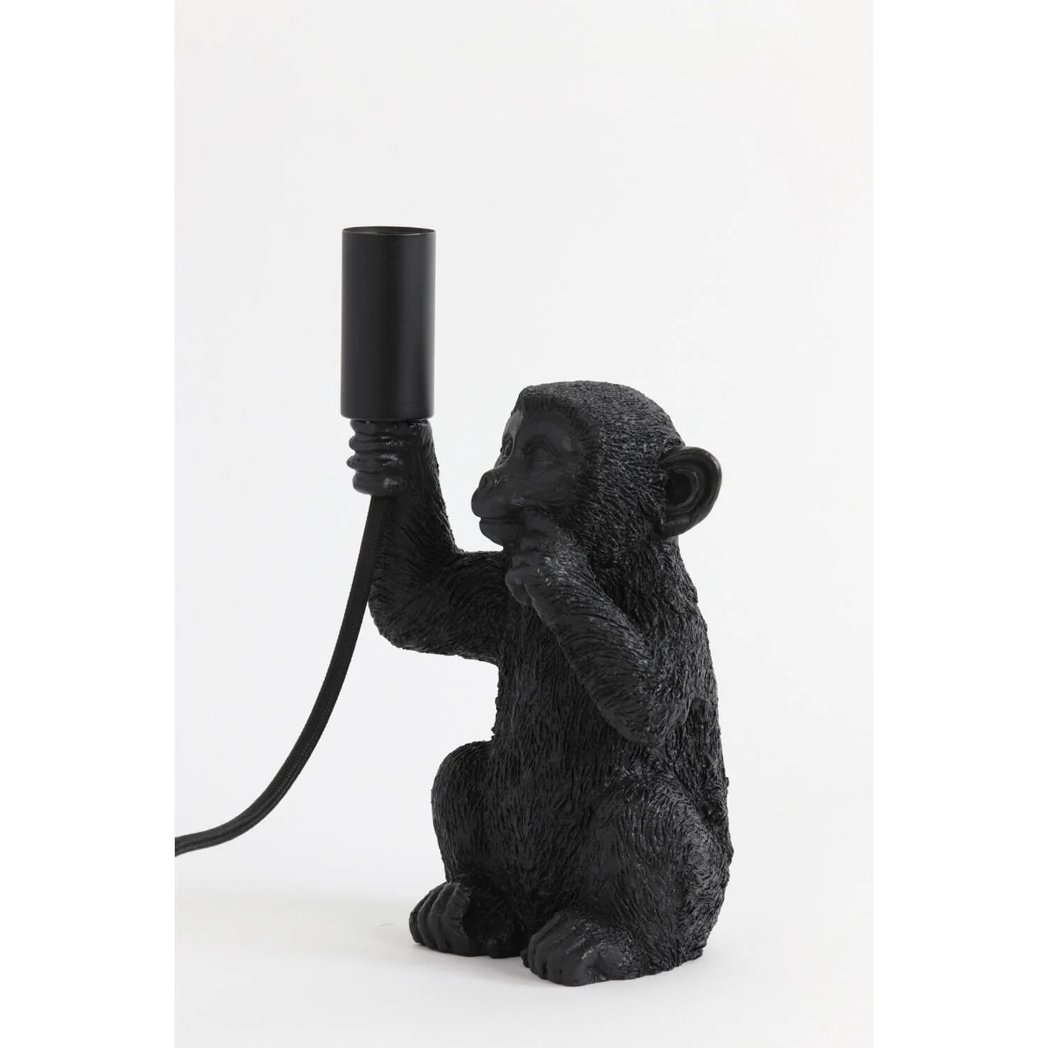 Table Lamp E14 13 x 12.5 x 23.5cm MONKEY Matt Black - Image 4