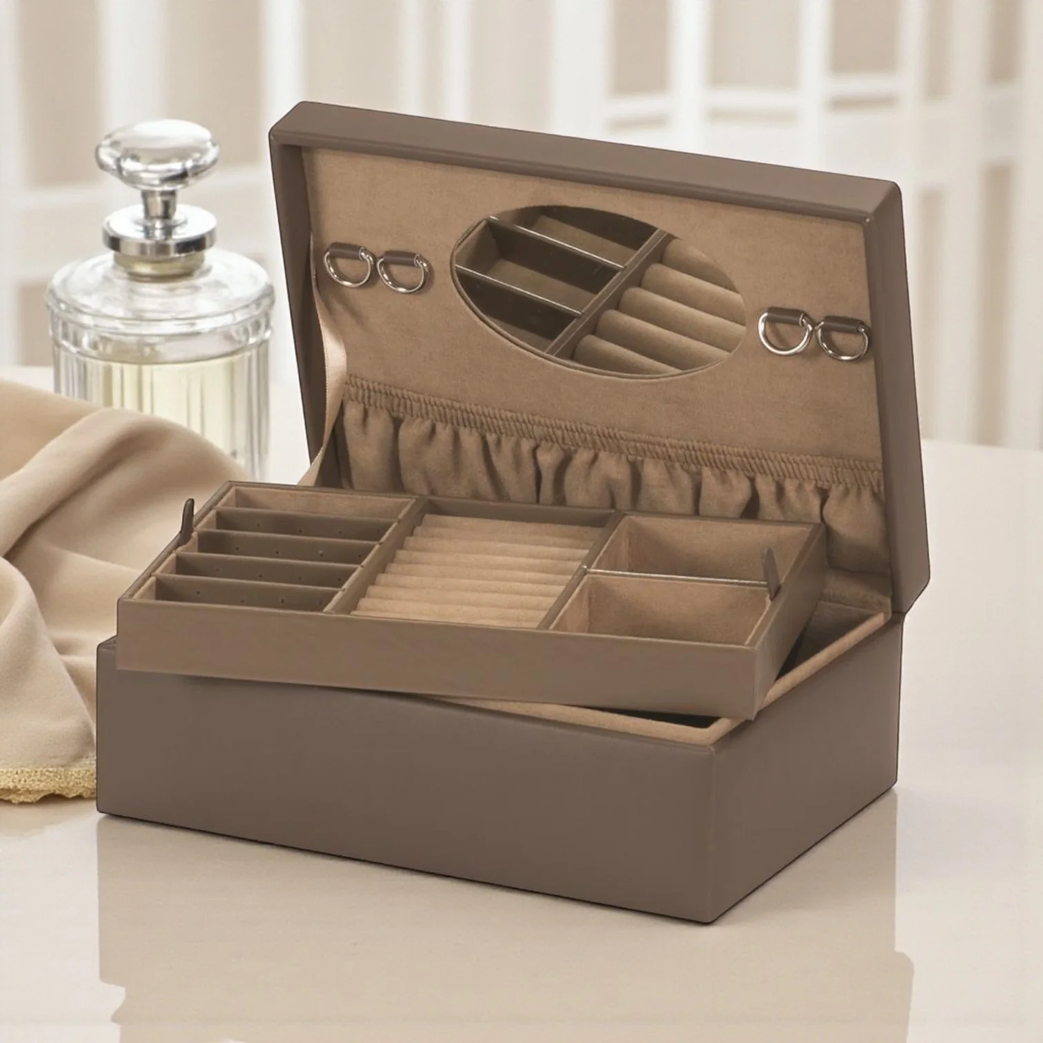 Tamara Mink Jewellery Box – Bonded Leather - Image 2
