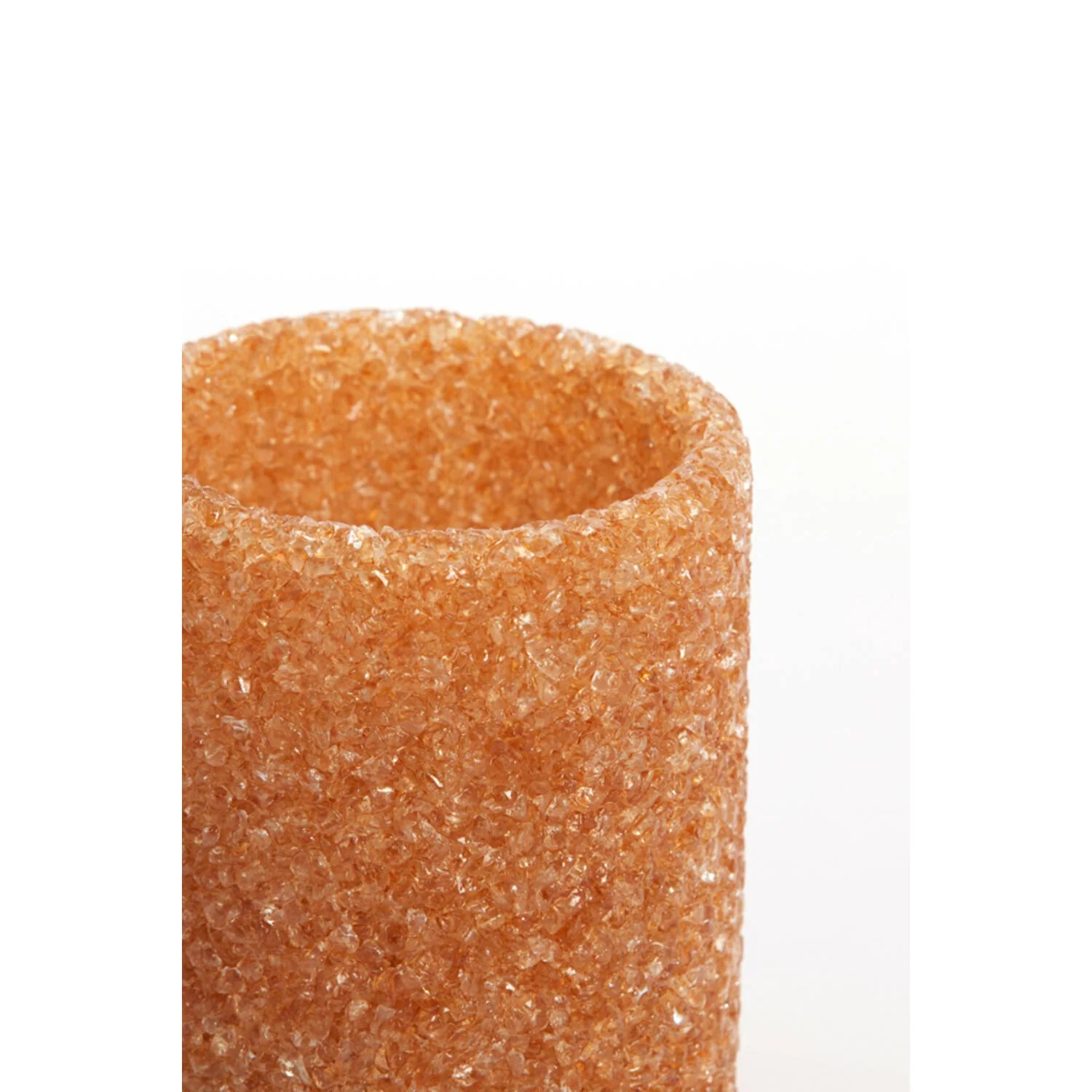 Tealight Holder 8 x 9.5cm MORITA Glass Light Orange - Image 2
