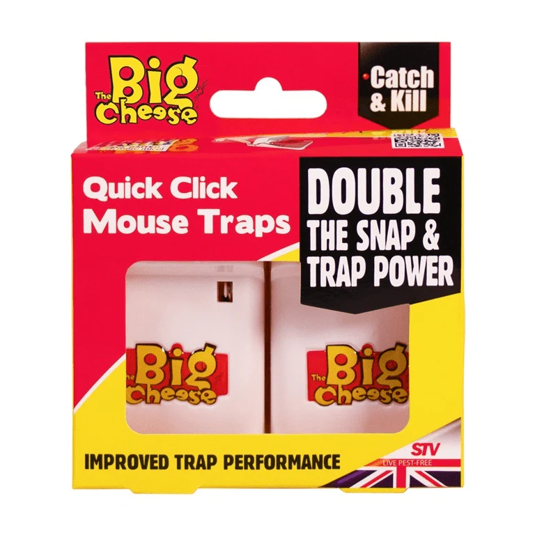 The Big Cheese Quick Click Mouse Trap 2 Pack - Stv147